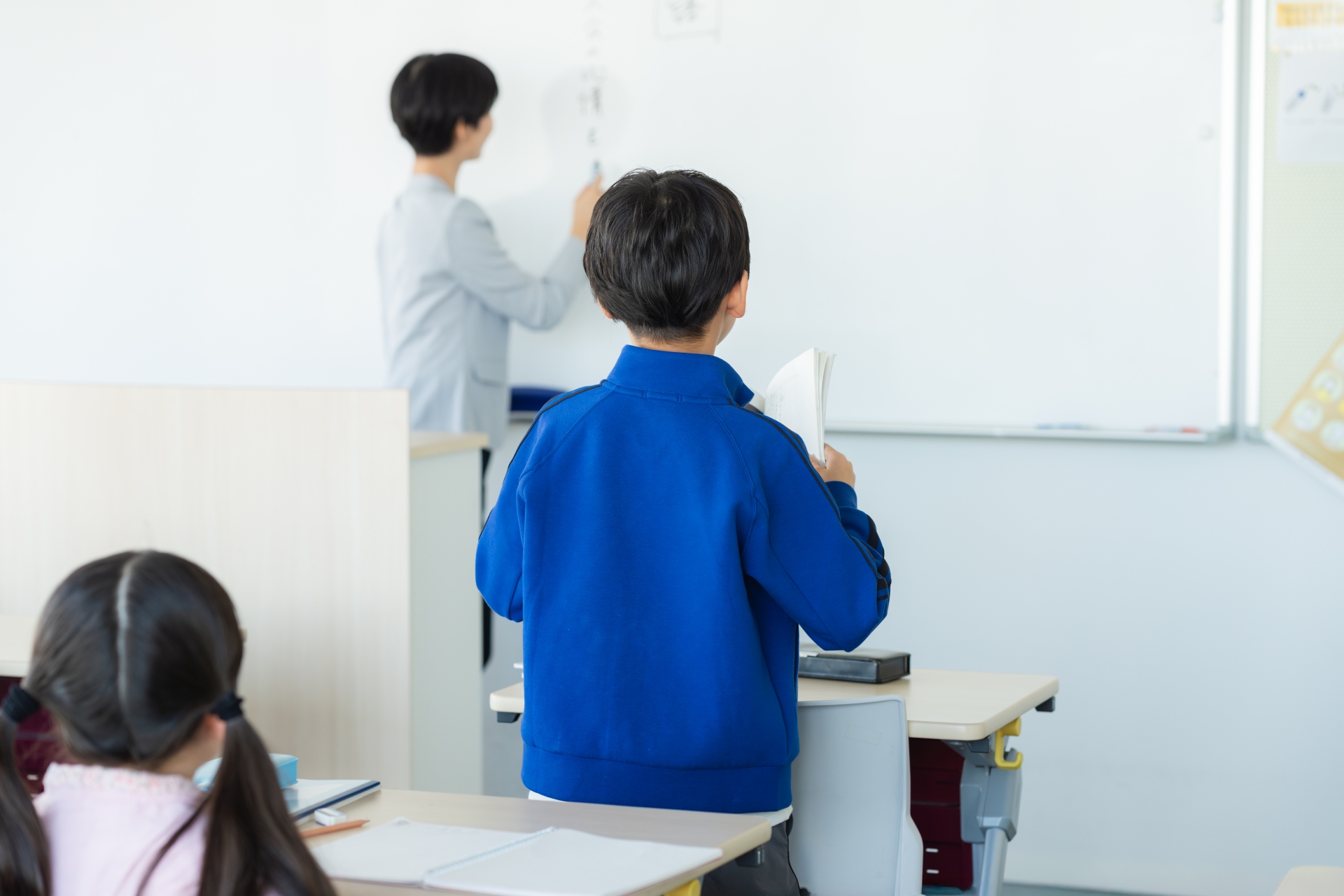 熱心な指導風景