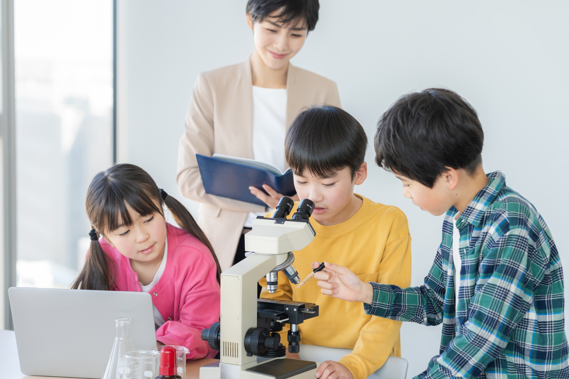 実験授業の様子